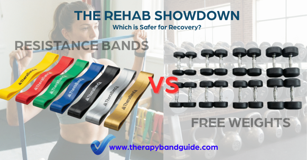 Resistance Bands vs. Free Weights for Physical Therapy & Rehab: The Expert's 2024 Guide 2 featured-resistance-bands-vs-weights